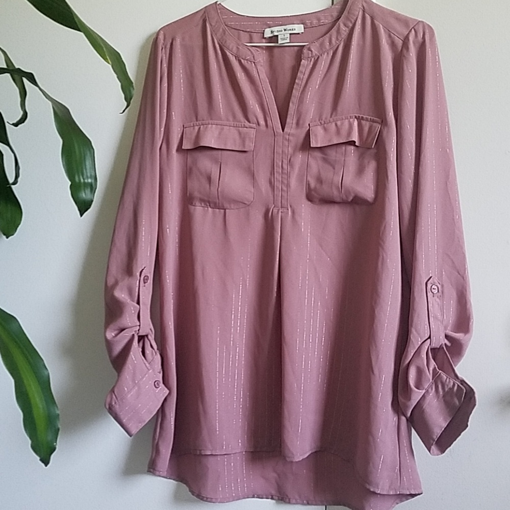 Studio Works Blush/Silver top